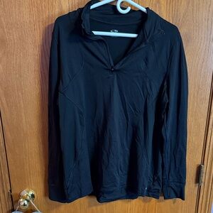 Black Quarter-Zip Pullover